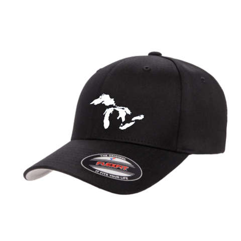 Black FlexFit Fitted Cap